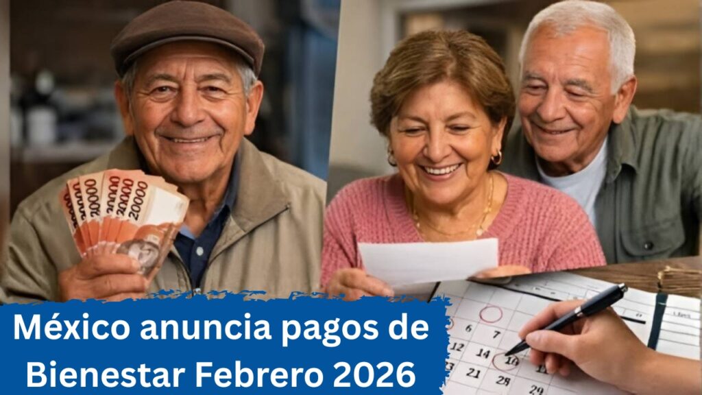 México anuncia pagos de Bienestar Febrero 2026: $3,850 para adultos mayores, fechas clave aquí