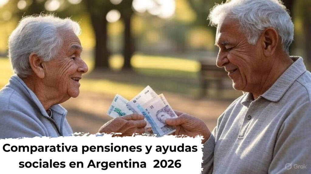 Comparativa 2026: pensiones y ayudas sociales en Argentina, México, España y Colombia