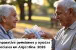 Comparativa 2026: pensiones y ayudas sociales en Argentina, México, España y Colombia
